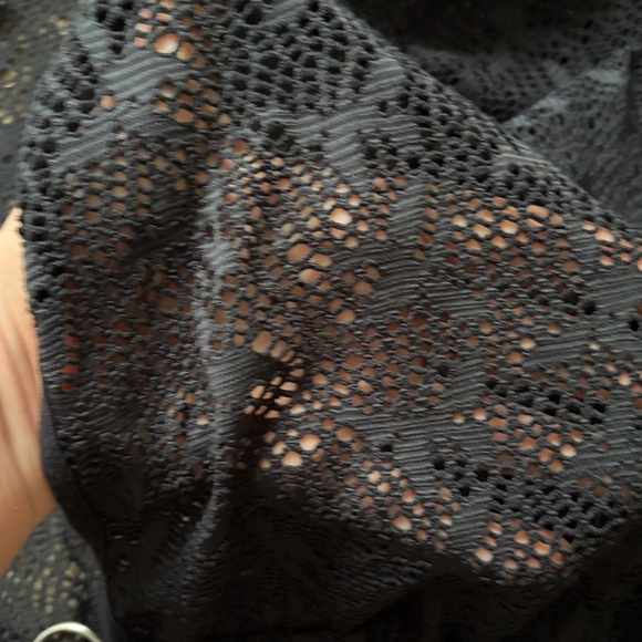 La Vie En Rose Beach Coverup Dress, Black, L - Picture 5 of 8